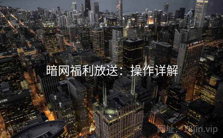 暗网福利放送：操作详解
